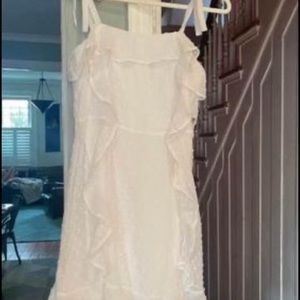 Bebe girls white dress  10/12